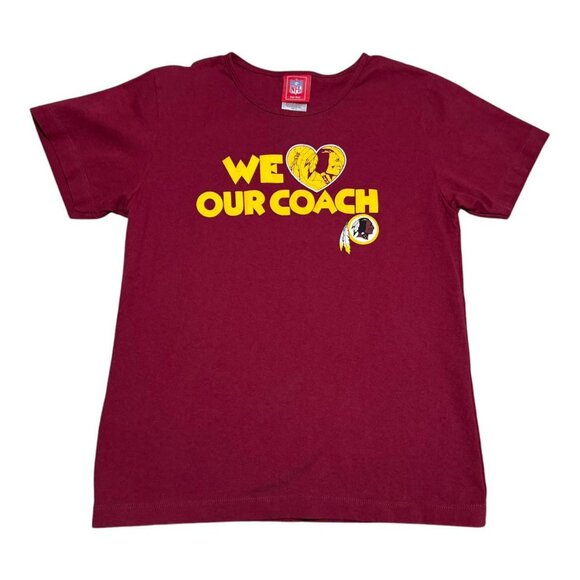 NFL for Her‎ Washington Redskins We Love Our Coach Maroon Shirt Women’s Medium - Picture 1 of 5